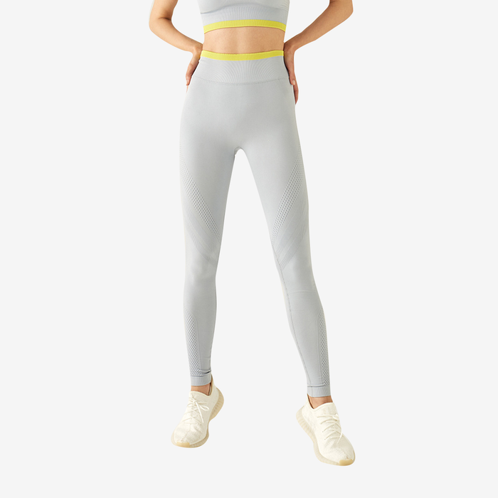 SALE - High Waist Hem Tape Detail Leggings