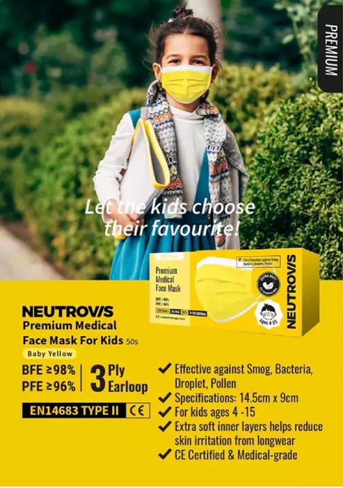 Neutrovis Kid 3ply Premium Medical Face Mask