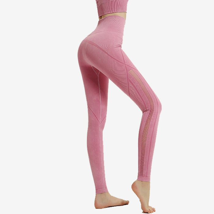 SALE - High Waist Side Mesh Insert Leggings