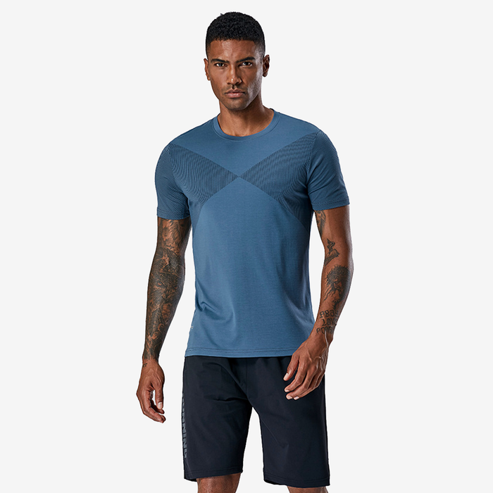 SALE - Front X Out Mesh Short Sleeve Shirt