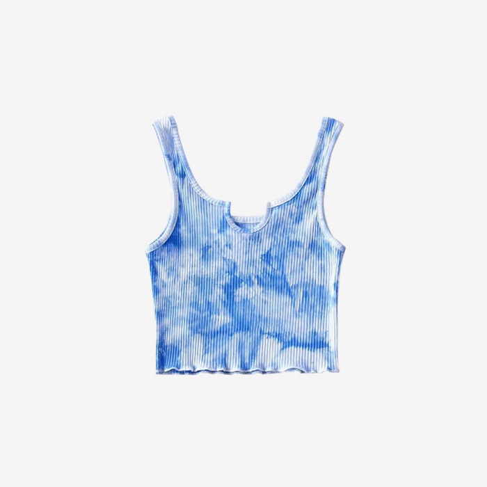 SALE - Tie Dye Cloud Crop Top