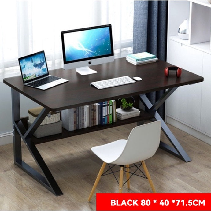 Meja Komputer Modern Study Table With Book Shelf Meja Belajar Simple Computer Table Multipurpose Office Table Home Office Desk Working Table