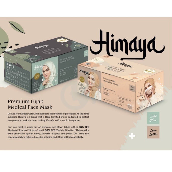 Himaya Premium Hijab Head Loop Medical Face Mask