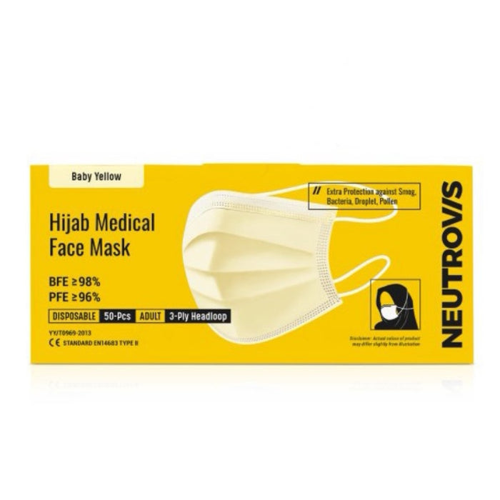 Neutrovis Hijab Premium 3ply / Neutrovis Hijab Premium 4ply Medical Face Mask