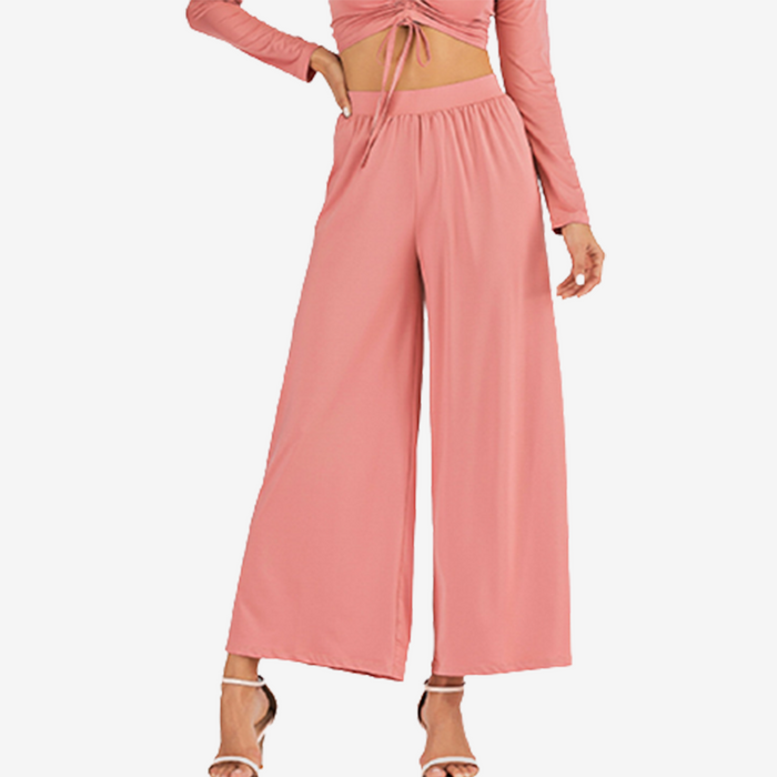 SALE - ALLURE Casual High Waist Loose Fit Long Pants