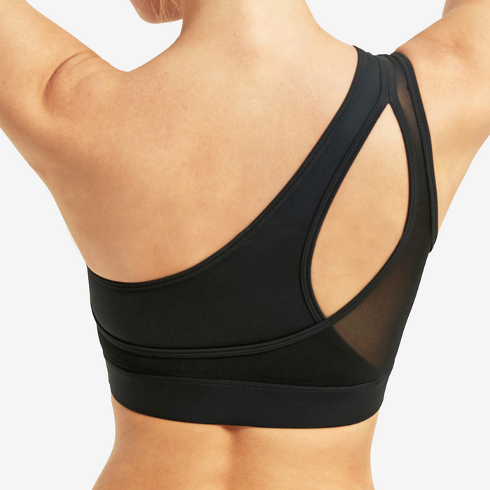 SALE - One Shoulder Cut Out Sports Bra