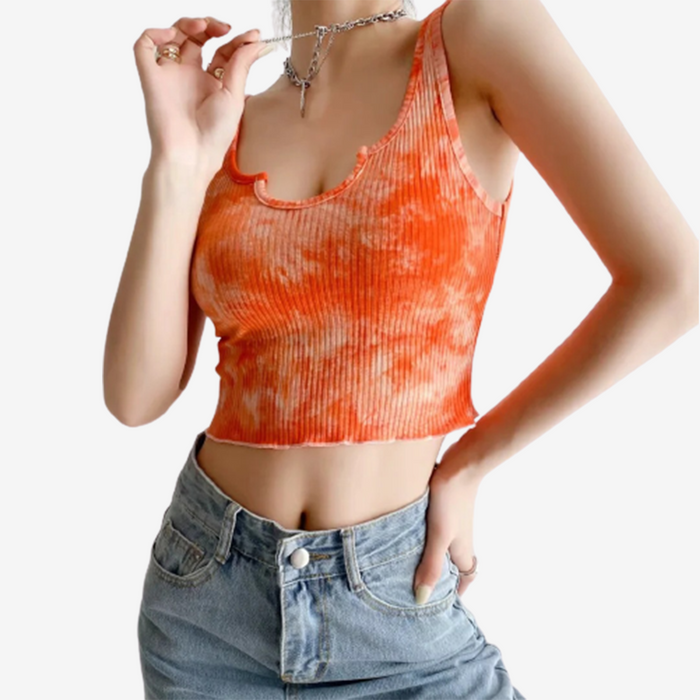 SALE - Tie Dye Cloud Crop Top