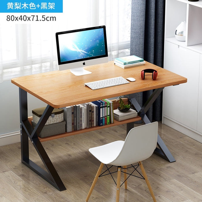 Meja Komputer Modern Study Table With Book Shelf Meja Belajar Simple Computer Table Multipurpose Office Table Home Office Desk Working Table