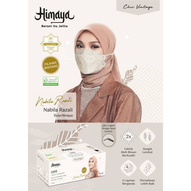 Himaya Premium Hijab Head Loop Medical Face Mask