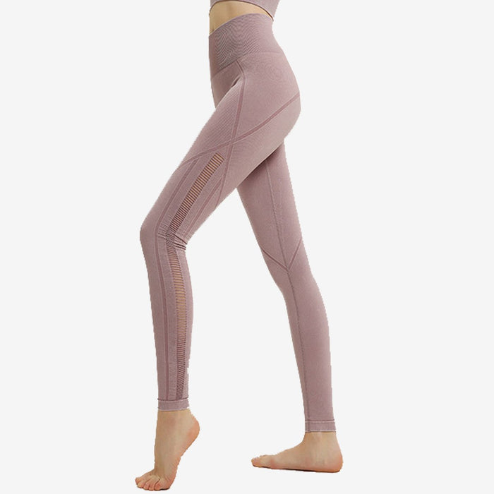 SALE - High Waist Side Mesh Insert Leggings