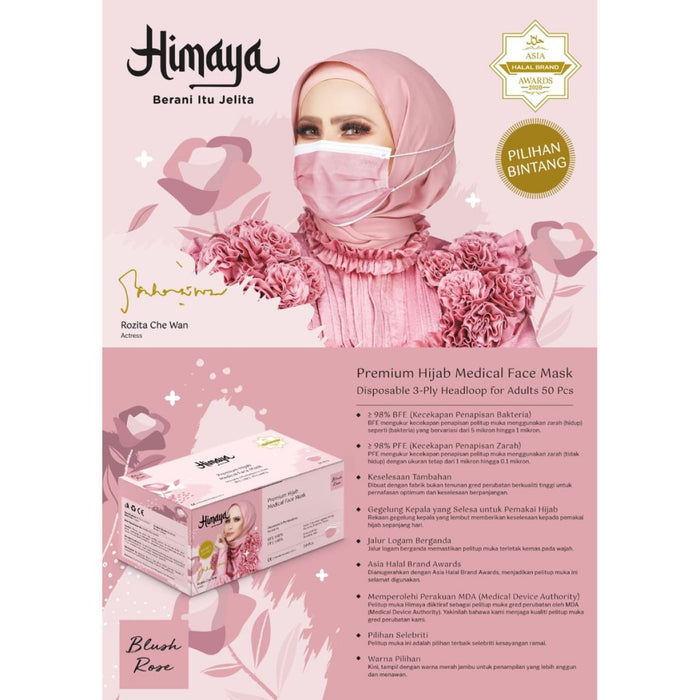 Himaya Premium Hijab Head Loop Medical Face Mask