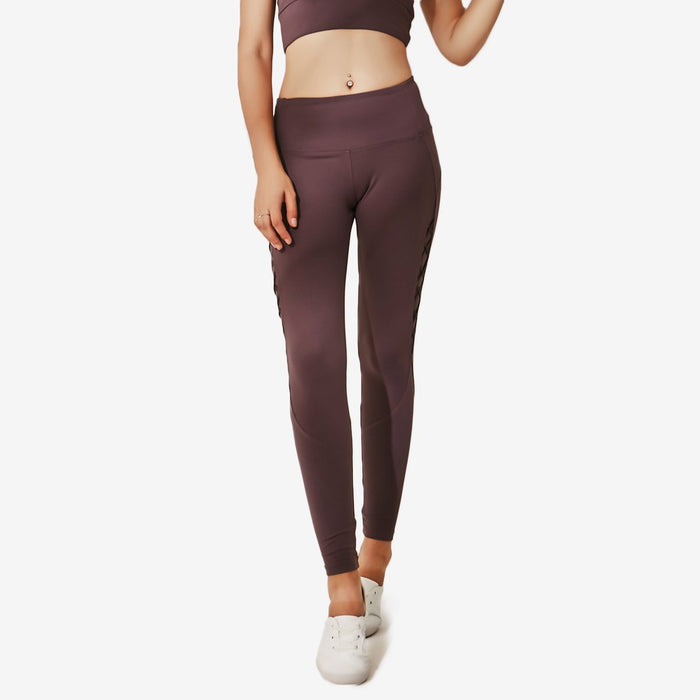 Cross Mesh Detail Legging