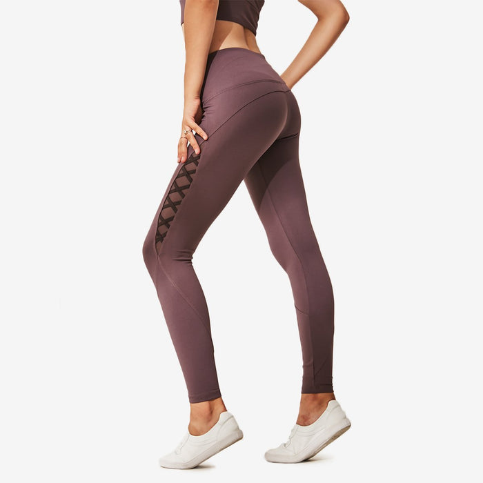 Cross Mesh Detail Legging