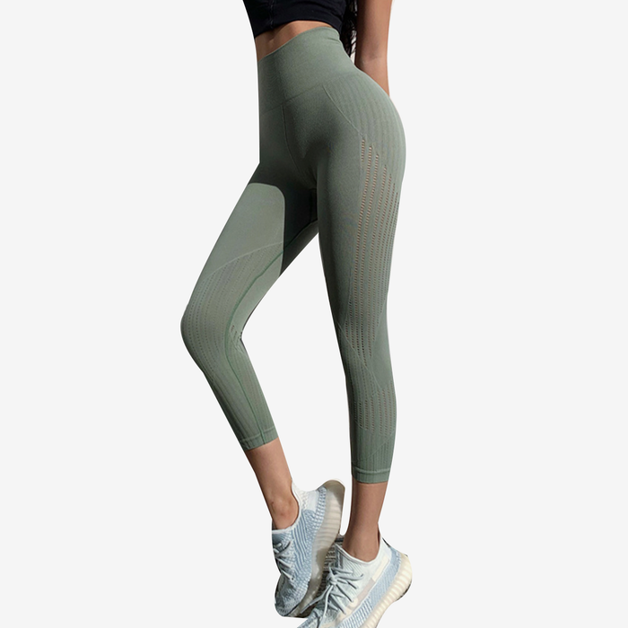 SALE - Laser Stripe Cut Sports Legging