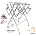 Foldable Mobility Stainless Steel Clothes Hanger Clothing Drying Rack Outdoor Foldable Clothes Hanger Rak Penyidai Baju