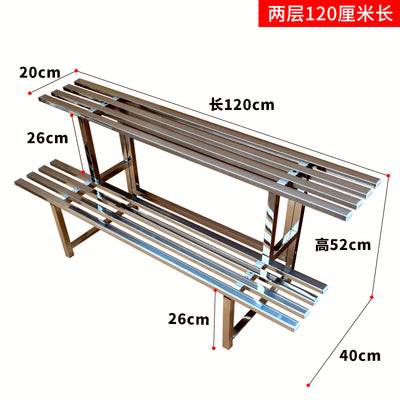 304 Stainless Steel Flower Rack Rak Bunga Bertingkat Rak Plant Rack Stand Pasu Bunga Pokok Bunga Outdoor