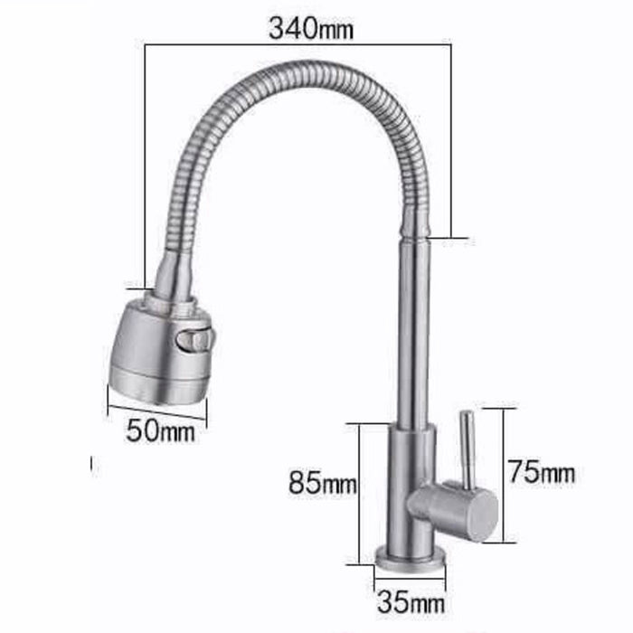 Kitchen Basin Tap Available Faucet 304  Stainless SteelSink Water Tap  Mixing Taps Available360°Swivel Pull Out Faucet Tap Sensor