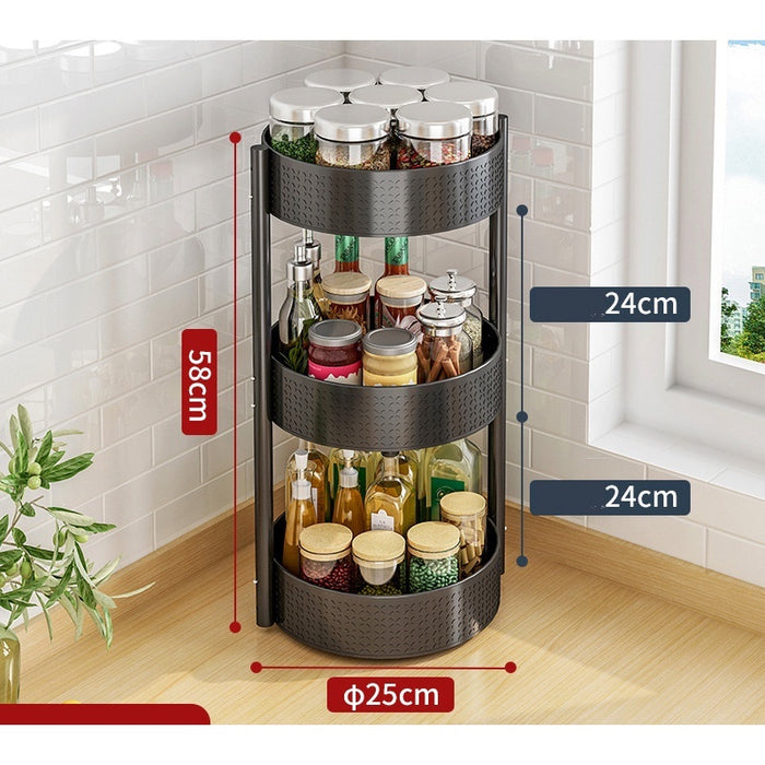 [In Stock] Kitchen Rack Microwave Rack Adjustable Storage Rack Kitchen Organizer Rak Dapur Kitchen Cabinet Spice Rack