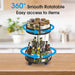 Kitchen Rack Rak Rempah Storage Rack Rak Dapur Spice Rack Stainless Steel Rotating Rack Seasoning Rack