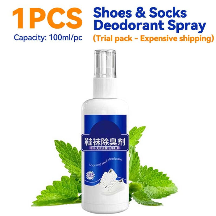 100ML Shoes Deodorant Spray Anti Odor Socks Quick Drying Spray Shoe Cabinet Antiseptic Freshener